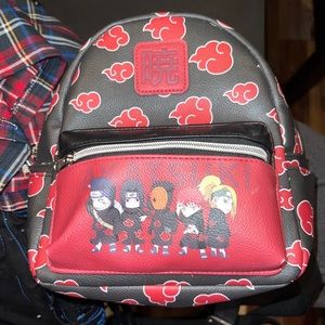 Naruto Shippuden Akatsuki Mini Backpack! Preowned but great shape.